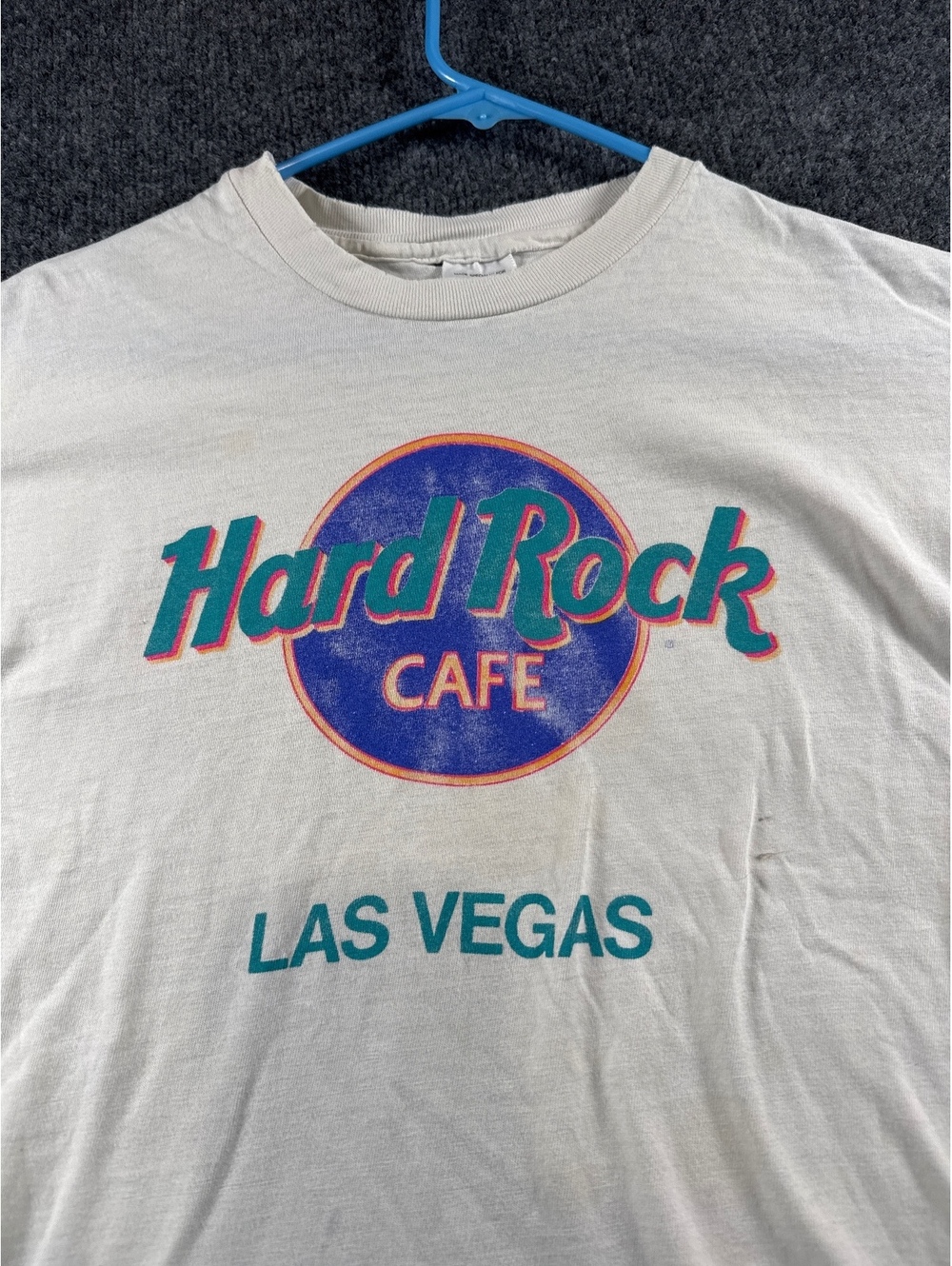 Vintage Hard Rock Cafe Las Vegas T Shirt USA Made Single Stitch Distressed